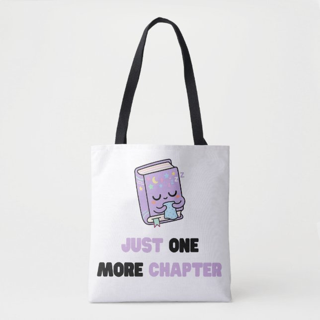 Tote Bag Juste un chapitre de plus Livre vectoriel drôle et (Devant)