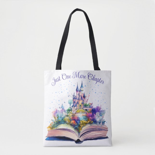 Tote Bag Juste Un Chapitre De Plus - Louveur De Livre (Devant)