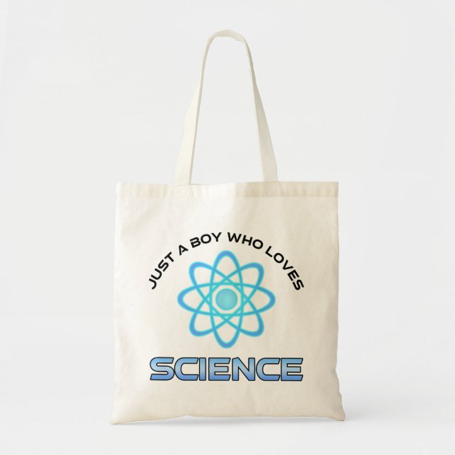 Tote Bag Juste un garçon qui aime la science (Devant)