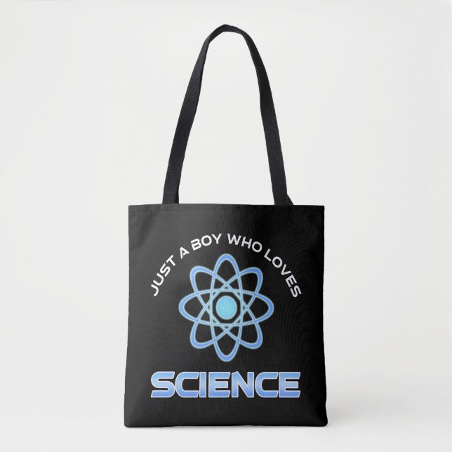 Tote Bag Juste un garçon qui aime la science (Devant)