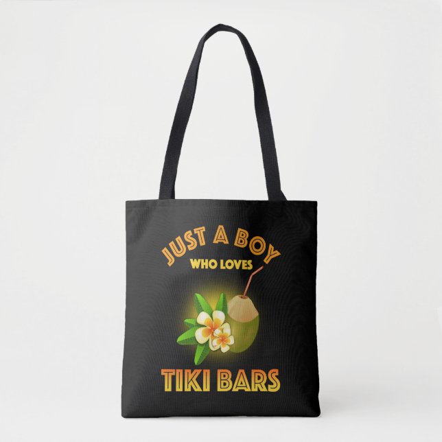 Tote Bag Juste Un Garçon Qui Aime Les Bars Tiki (Devant)
