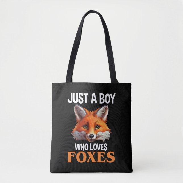 Tote Bag Juste Un Garçon Qui Aime Les Renards (Devant)