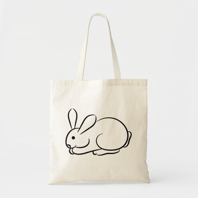 Tote Bag Juste un lapin (Devant)