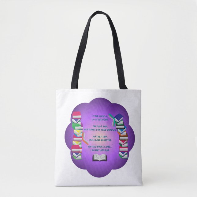 Tote Bag Juste un livre… Sûr (Devant)