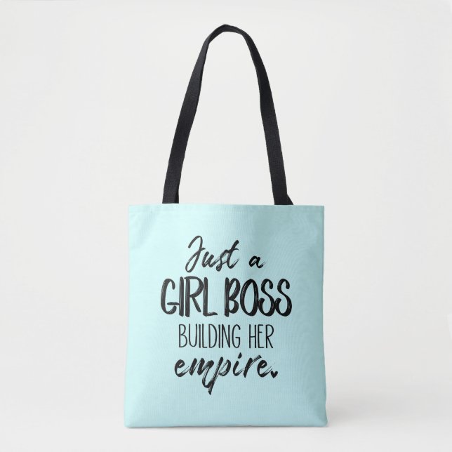 Tote Bag Juste un patron de fille construisant son empire (Devant)
