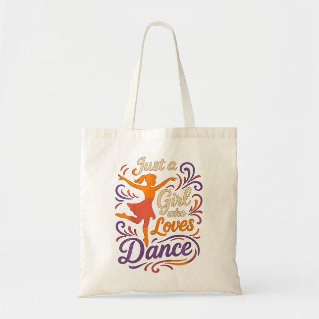Tote Bag Juste un qui aime danser la danse (Devant)