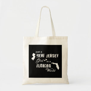 Tote Bag Juste une fille du New Jersey dans un t-shirt du m