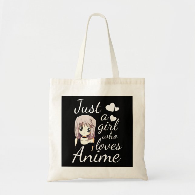 Tote Bag juste une fille qui aime anime cosplay de mignonet (Devant)