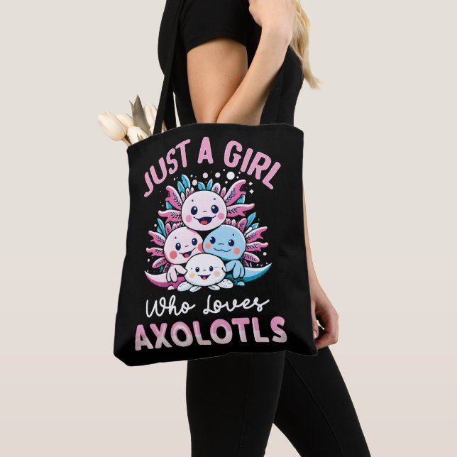 Tote Bag juste une fille qui aime Axolotls (De près)