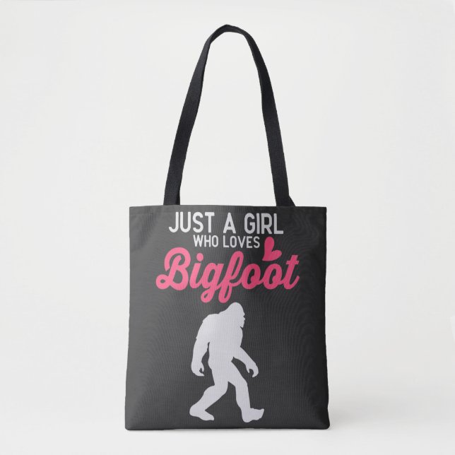Tote Bag Juste Une Fille Qui Aime Bigfoot (Devant)