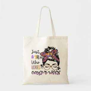 Tote Bag Juste une fille qui aime Camp-o-ween   Halloween C