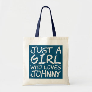 Tote Bag Juste une fille qui aime Johnny 