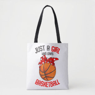 Tote Bag Juste une fille qui aime la fille de basket-ball
