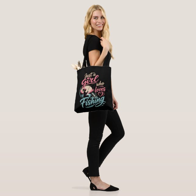 Tote Bag Juste Une Fille Qui Aime La Pêche (Sur le modèle)