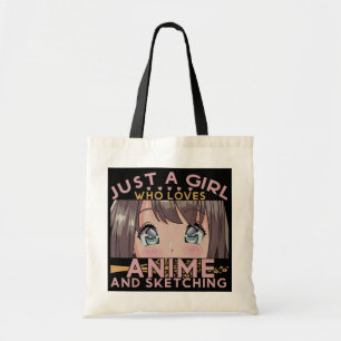 Tote Bag Juste une fille qui aime l'anime et le dessin