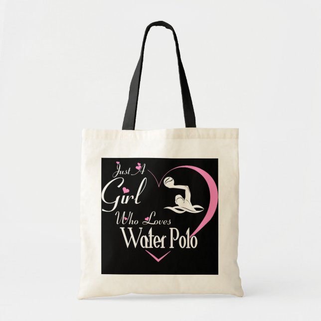 Tote Bag Juste Une Fille Qui Aime Le Polo D'Eau Drôle (Devant)