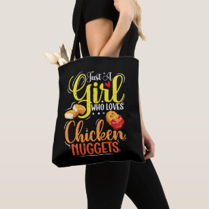 Tote Bag Juste Une Fille Qui Aime Le Poulet Nuggets Girl Ca