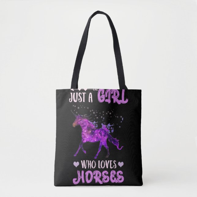 Tote Bag Juste Une Fille Qui Aime Les Chevaux Lover Horse G (Devant)