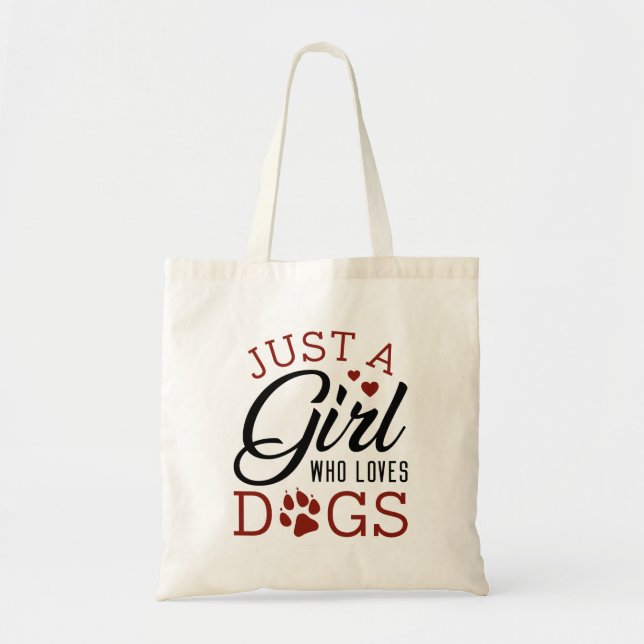 Tote Bag Juste Une Fille Qui Aime Les Chiens (Devant)