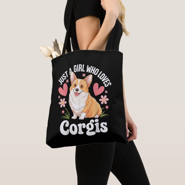 Tote Bag Juste une fille qui aime les Corgis (De près)