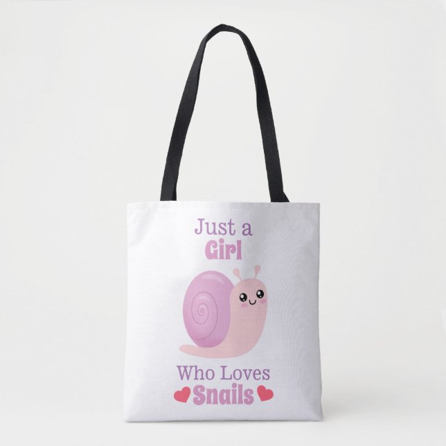 Tote Bag Juste Une Fille Qui Aime Les Escargots (Devant)