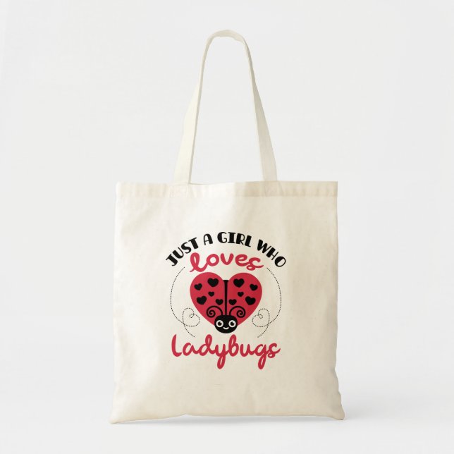 Tote Bag Juste Une Fille Qui Aime Les Ladybugs (Devant)