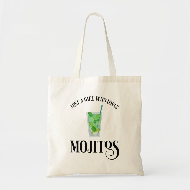 Tote Bag Juste Une Fille Qui Aime Les Mojitos (Devant)