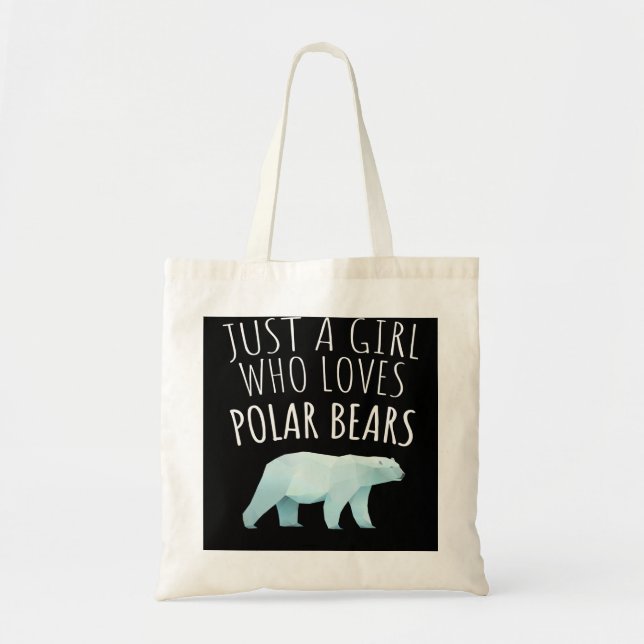 Tote Bag Juste Une Fille Qui Aime Les Ours Polaires_Ours Po (Devant)