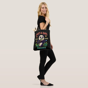 Tote Bag Juste une fille qui aime les pandas mignons