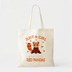 Tote Bag Juste Une Fille Qui Aime Les Pandas Rouges Panda F
