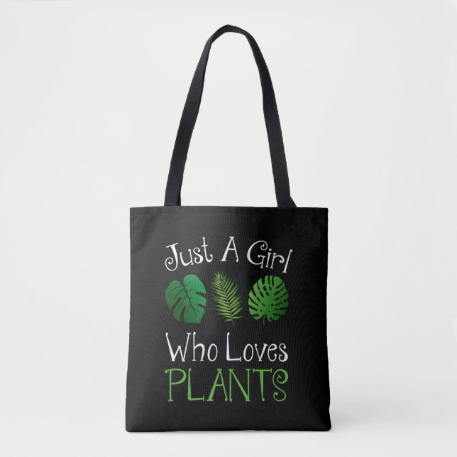 Tote Bag Juste une fille qui aime les Plantes (Devant)