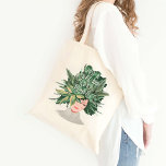 Tote Bag Juste une fille qui aime les Plantes | | Dame Plan<br><div class="desc">Es-tu une fille qui aime les plantes ? Alors vous aimerez notre sac fourre-tout de femme plante super mignonne et unique. Le design présente notre femme d'aquarelle peinte à la main avec la coiffure de la femme créée pour ressembler à un arrangement de différents plantes et feuilles. "Juste une fille...</div>