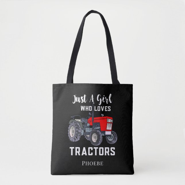 Tote Bag Juste Une Fille Qui Aime Les Tracteurs Nouveauté (Devant)