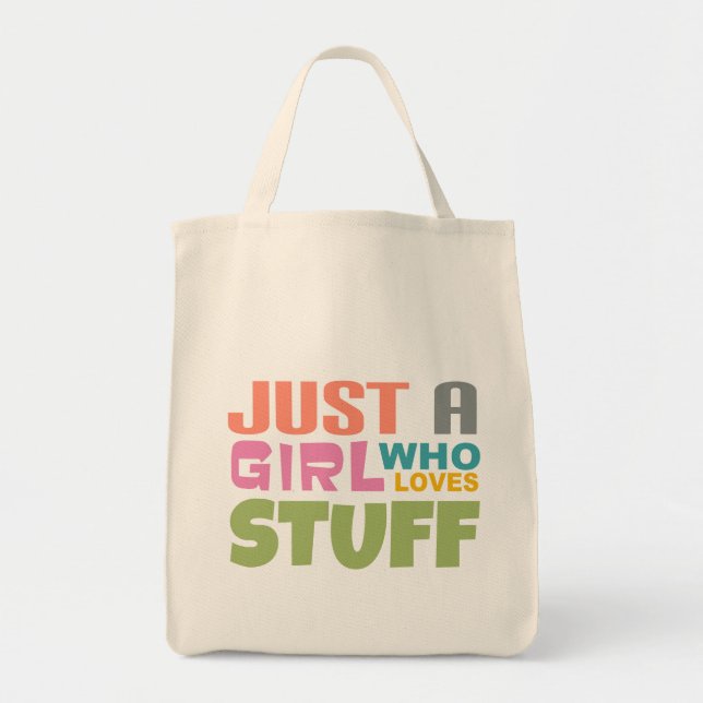 Tote Bag Juste une fille qui aime les trucs (Devant)