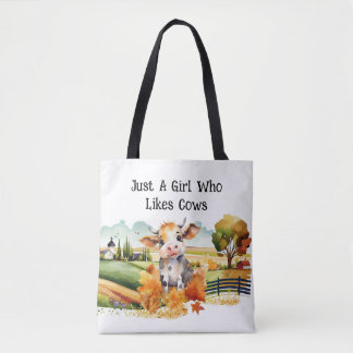 Tote Bag Juste Une Fille Qui Aime Les Vaches