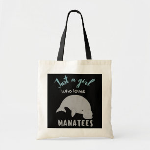 Tote Bag Juste une fille qui aime Manatees Trendy Manatees