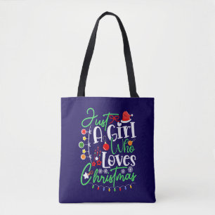 Tote Bag Juste Une Fille Qui Aime Noël
