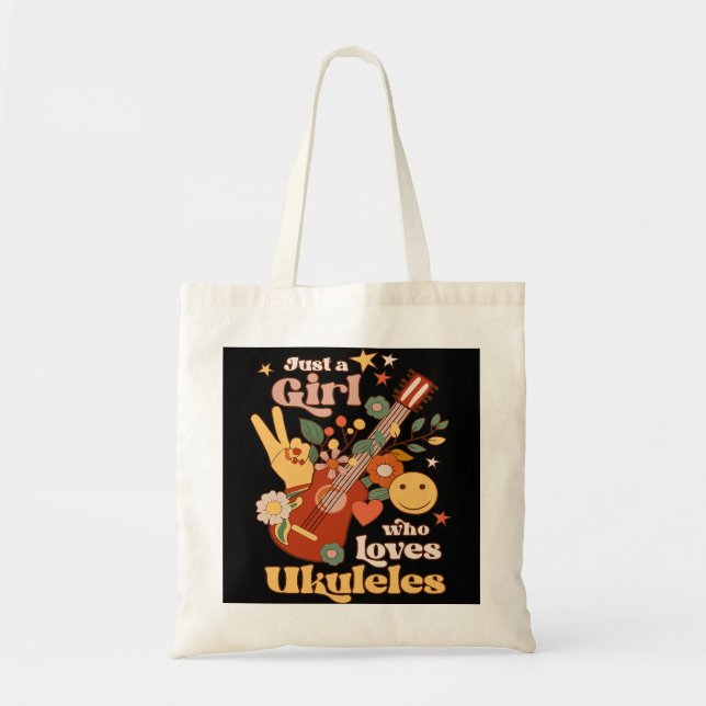 Tote Bag Juste Une Fille Qui Aime Ukulele Super Uke Player  (Devant)