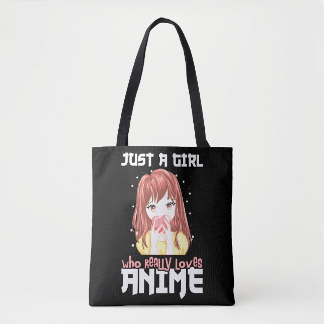 Tote Bag Juste Une Fille Qui Aime Vraiment L'anime (Devant)