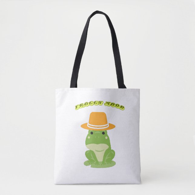 Tote Bag Juste une journée grenouille (Devant)
