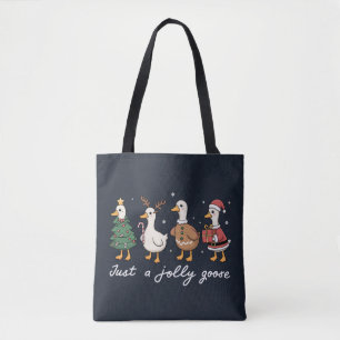 Tote Bag Juste une oie joyeuse Noël Canard Vacances Xmas 