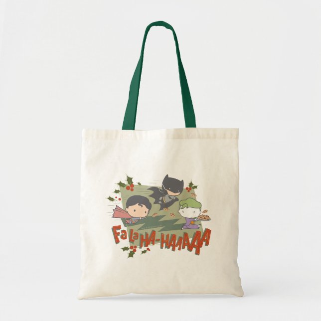 Tote Bag Justice League Chibi Holiday Cookie Chase (Devant)