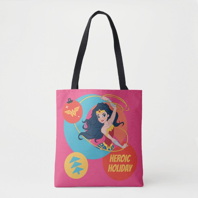 Tote Bag Justice League Wonder Woman Holiday Bauble (Devant)