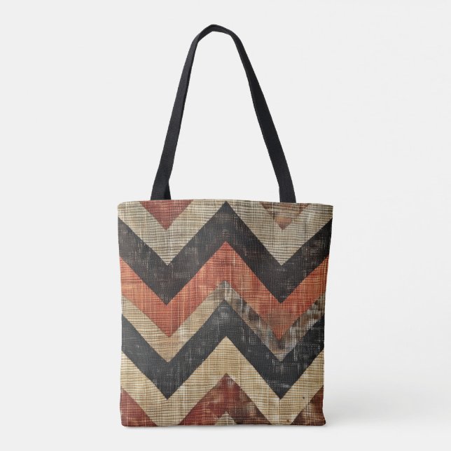 Tote Bag Jute Chevron (Dos)