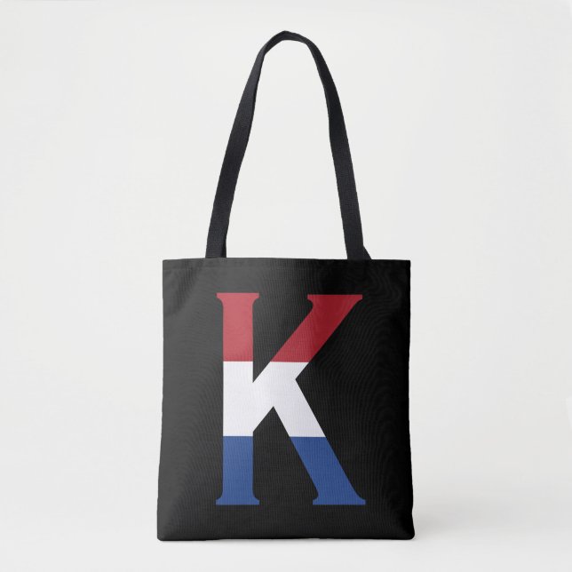 Tote Bag K Monogramme superposé sur l'indicateur NLD sur l' (Devant)