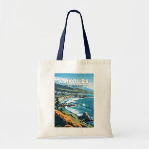 Tote Bag Kaikoura New Zealand Travel Art Vintage