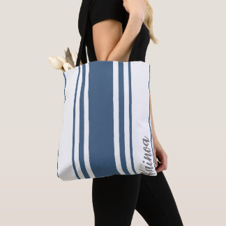 Tote Bag Kainoa Monogramme Rayures Minimalistes