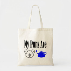 Tote Bag Kala Tea Puns Papa Joke Pun
