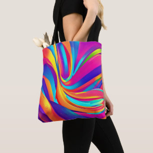 Tote Bag Kaleidoscope Abstrait Burst