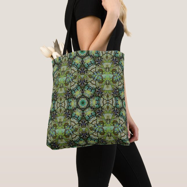 Tote Bag Kaléidoscope de forêt (De près)